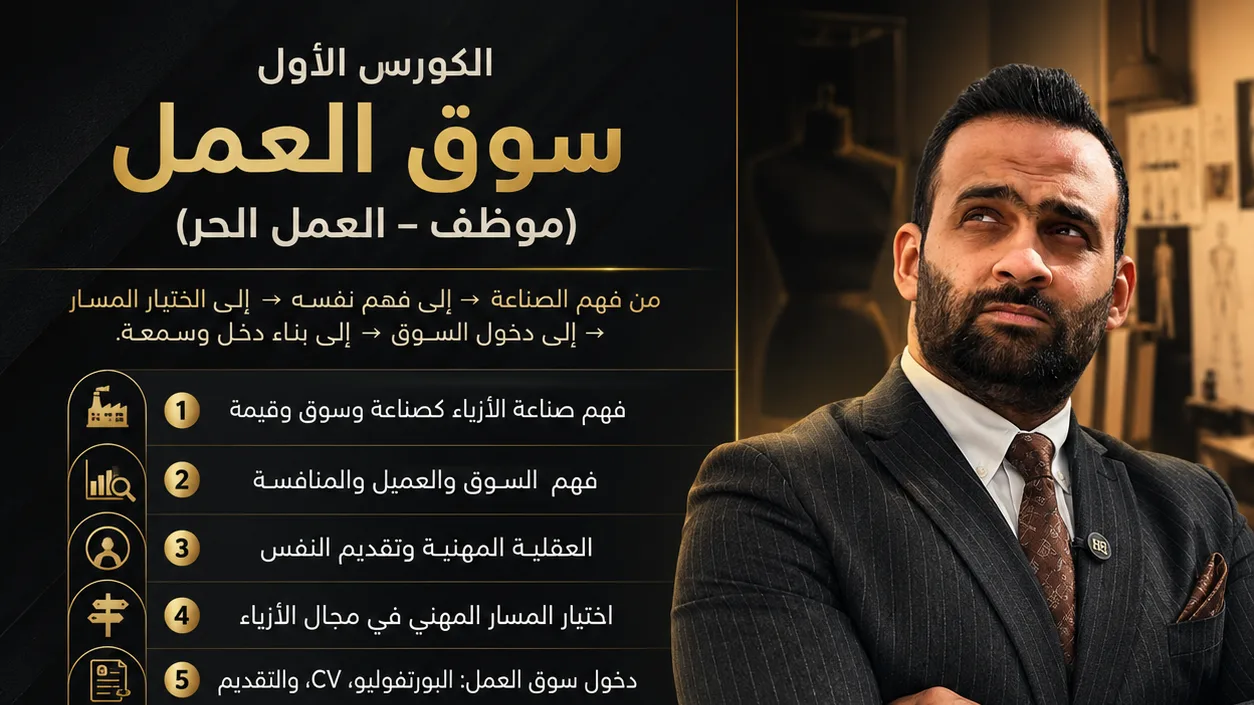 سوق العمل والعمل الحر لمصممي الأزياء